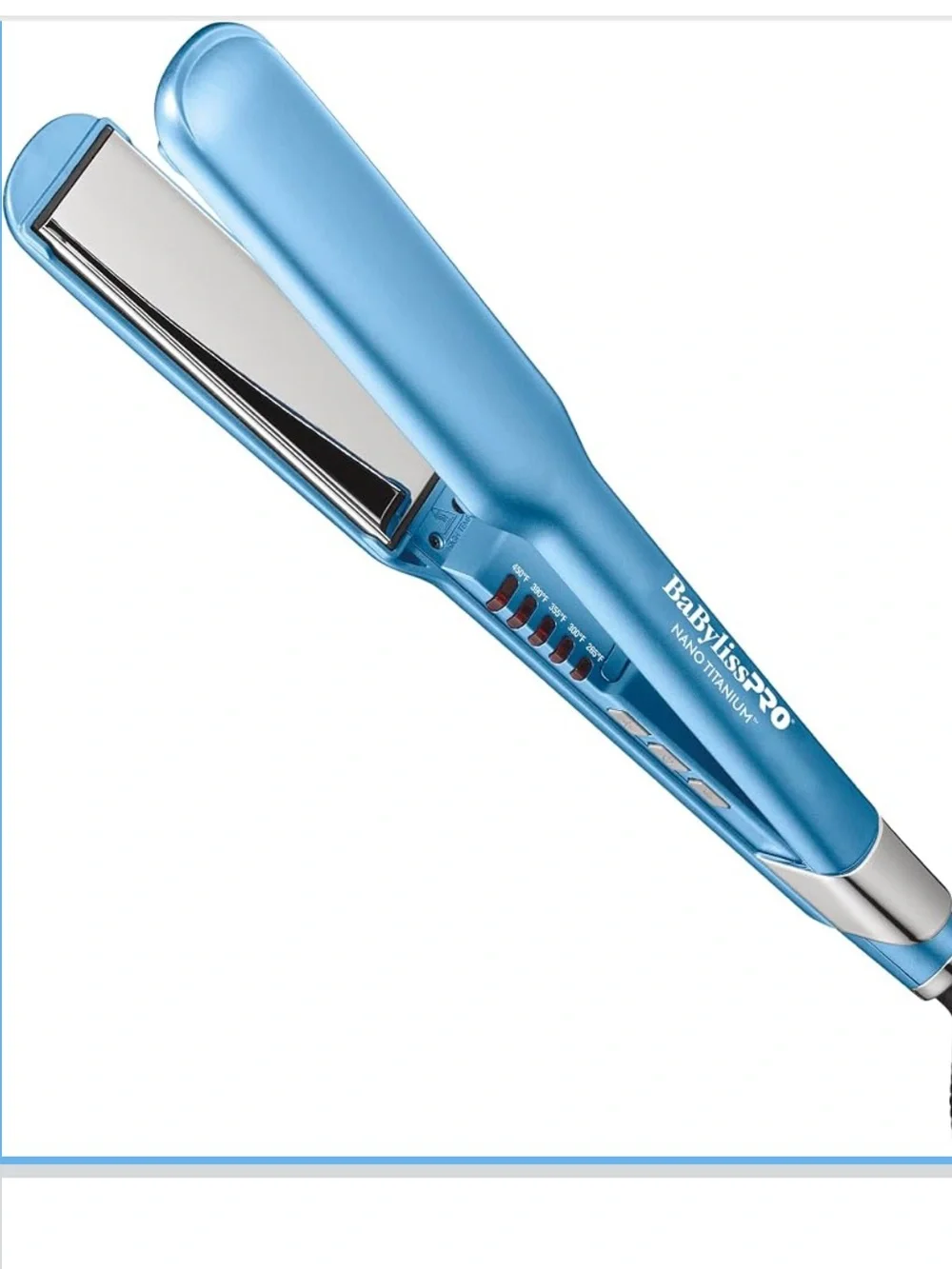 BaBylissPRO Nano Titanium Blue Flat Iron 1 1/2